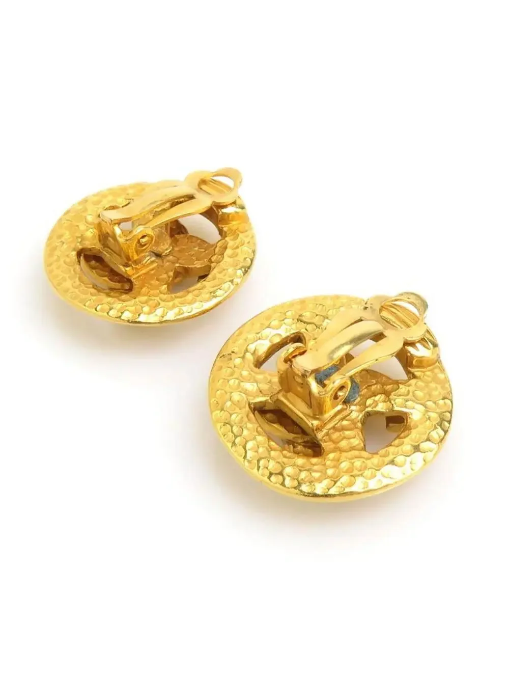 Auth Chanel Vintage Cc Logo Clip On #302681C28B
